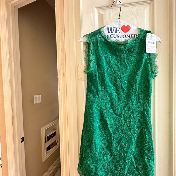Zara Dresses & Skirts - Nwt lace green Zara dress size large